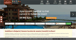 Desktop Screenshot of imobiliarebulgaria.ro